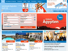 Tablet Screenshot of lastminute-flughafen-koeln.de